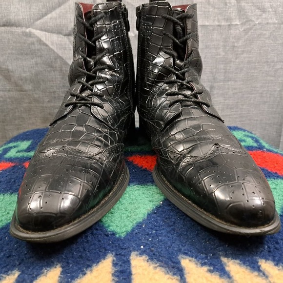 %Giovanni Stock Corbin High Top Side Zip Boots Men\'s Size 13 / D5 main image 3